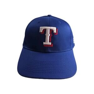 Team MLB Texas Rangers Hat‎ Mens Strap Back OSFM Blue Logo Embroidered Sport Cap
